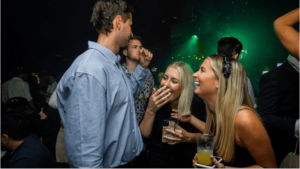 people partying at an event