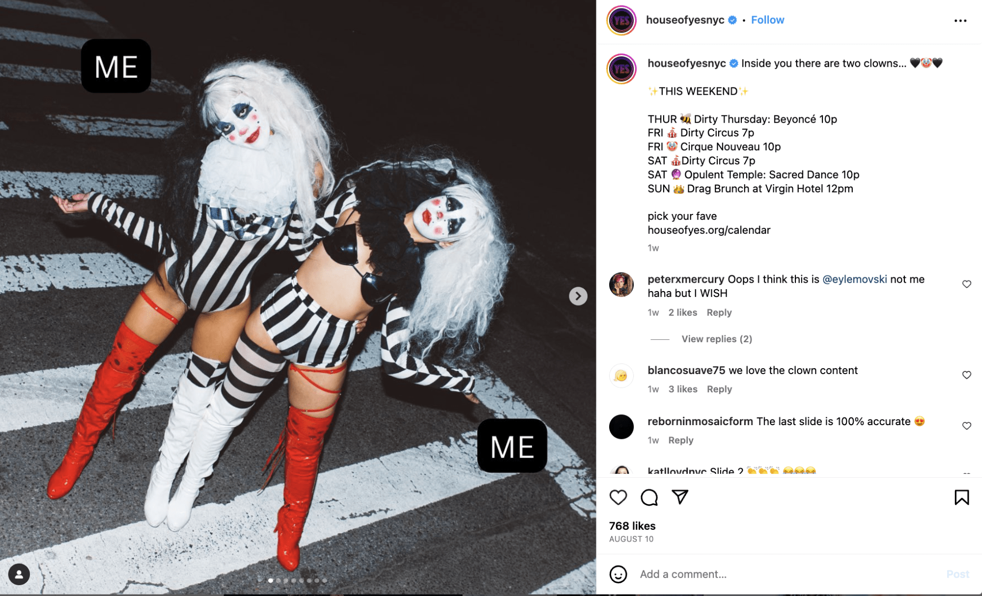 House of Yes NYC's Instagram post