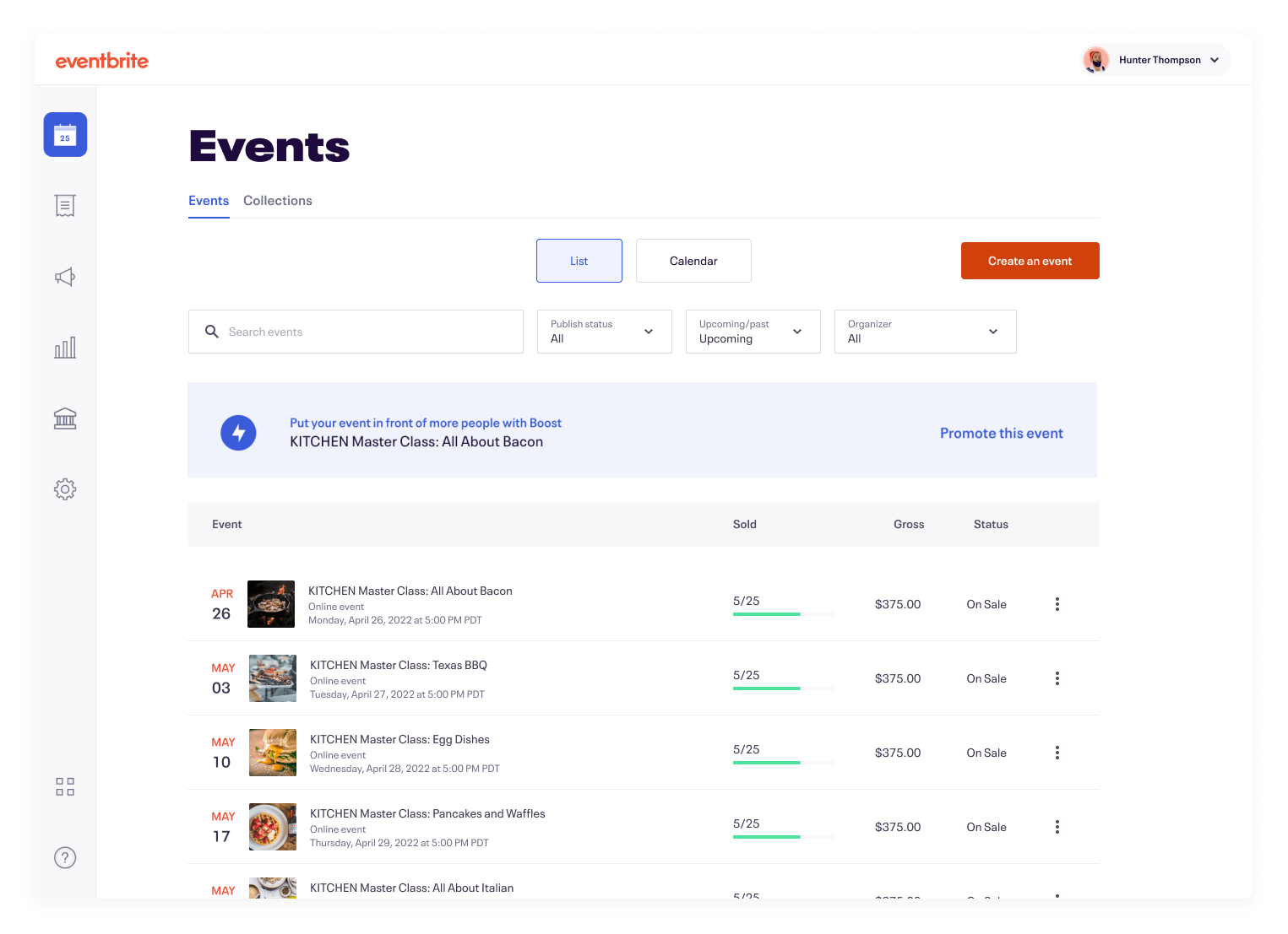Events Workspace