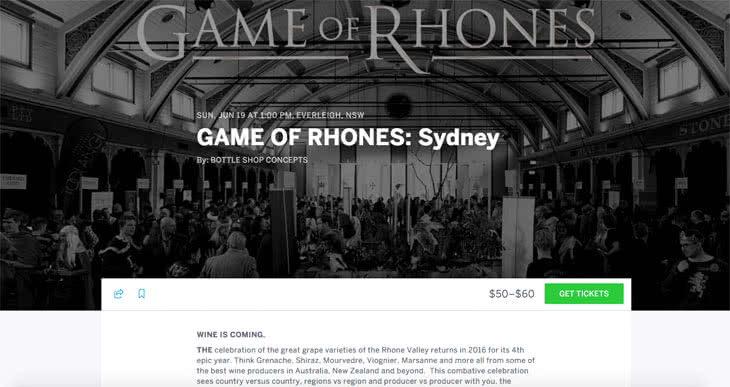 Eventbrite Pages - Game of Rhones