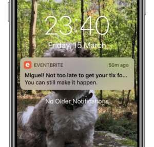 Eventbrite IOS Notifications