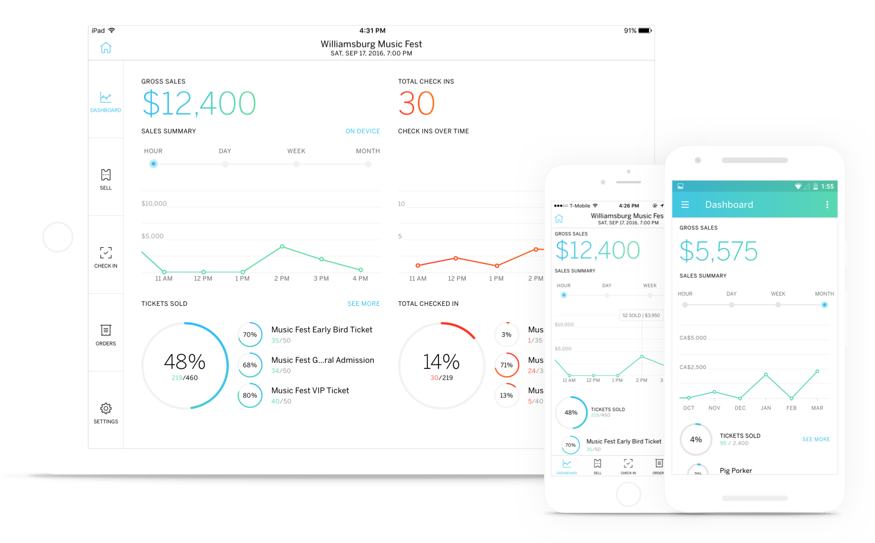Event tools for charities - Evertbrite guest check in app