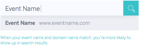 SEO cheat sheet for events