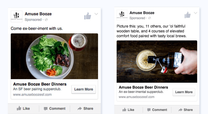 How to write Facebook ads for events