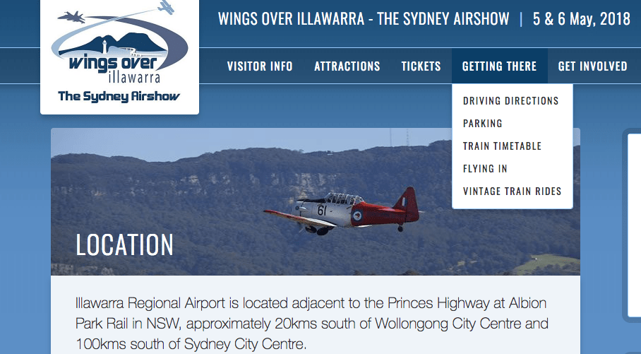 Getting attendees to travel to your airshow event