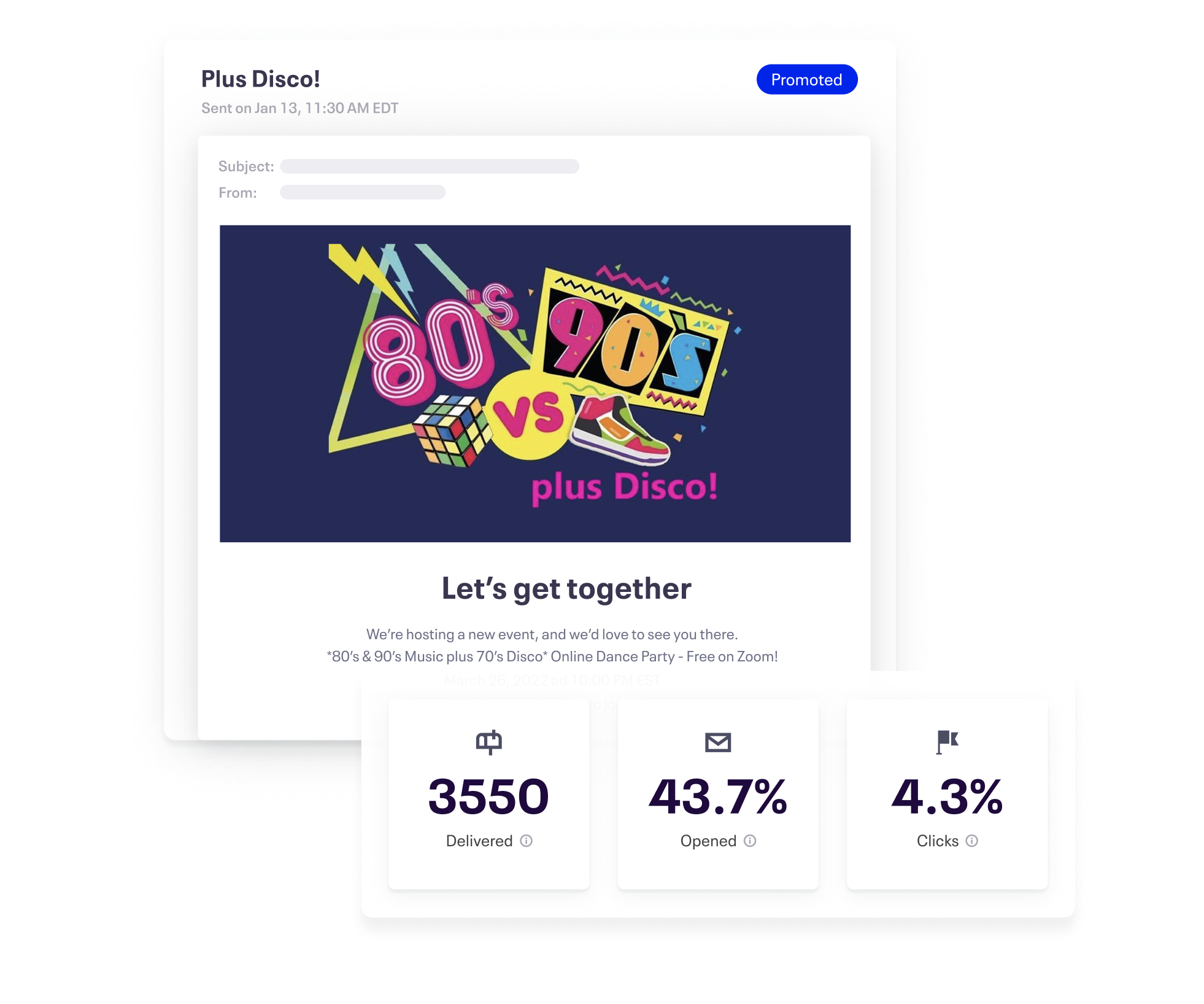email campaign results dashboard
