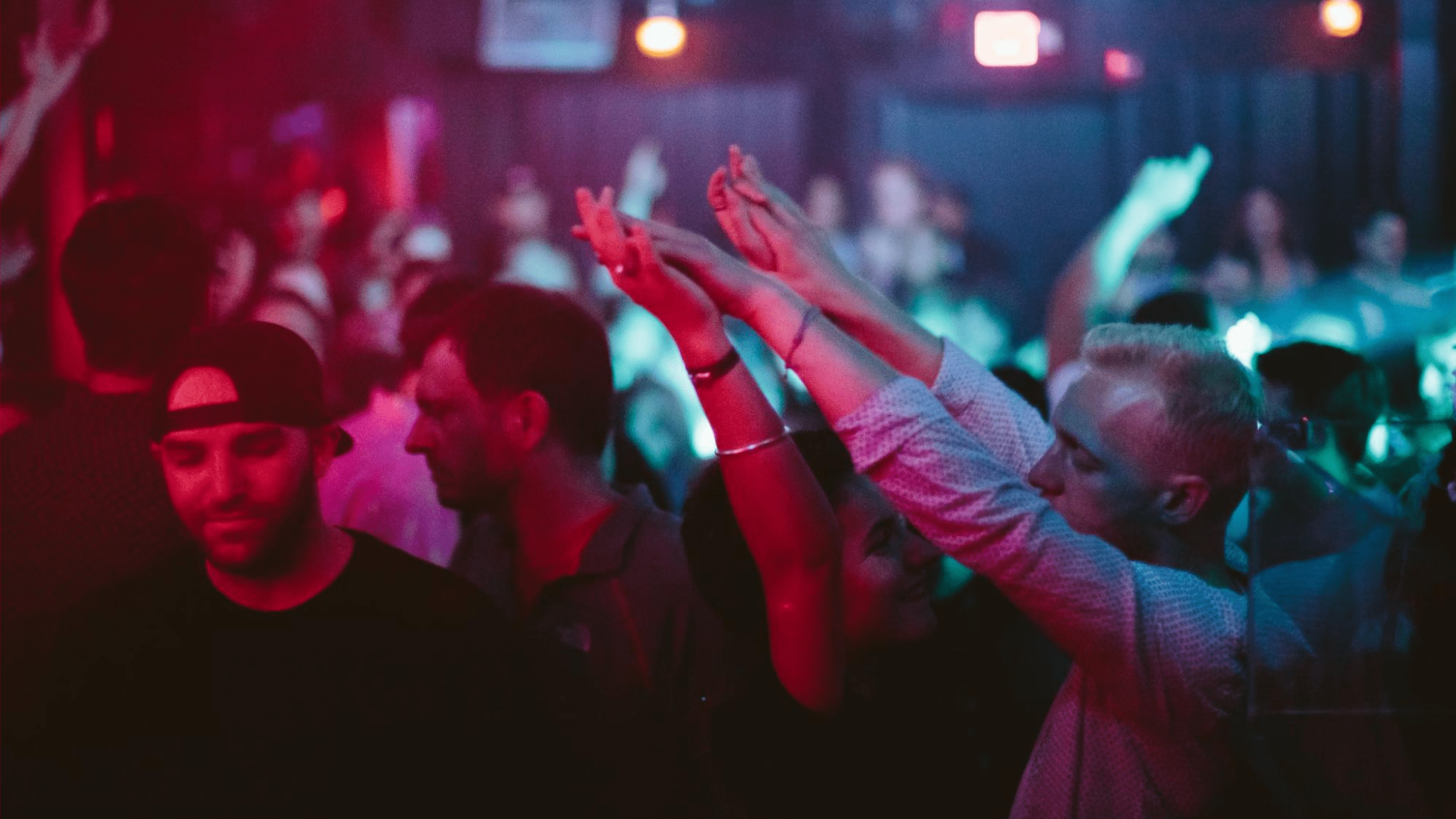People dancing at a concert