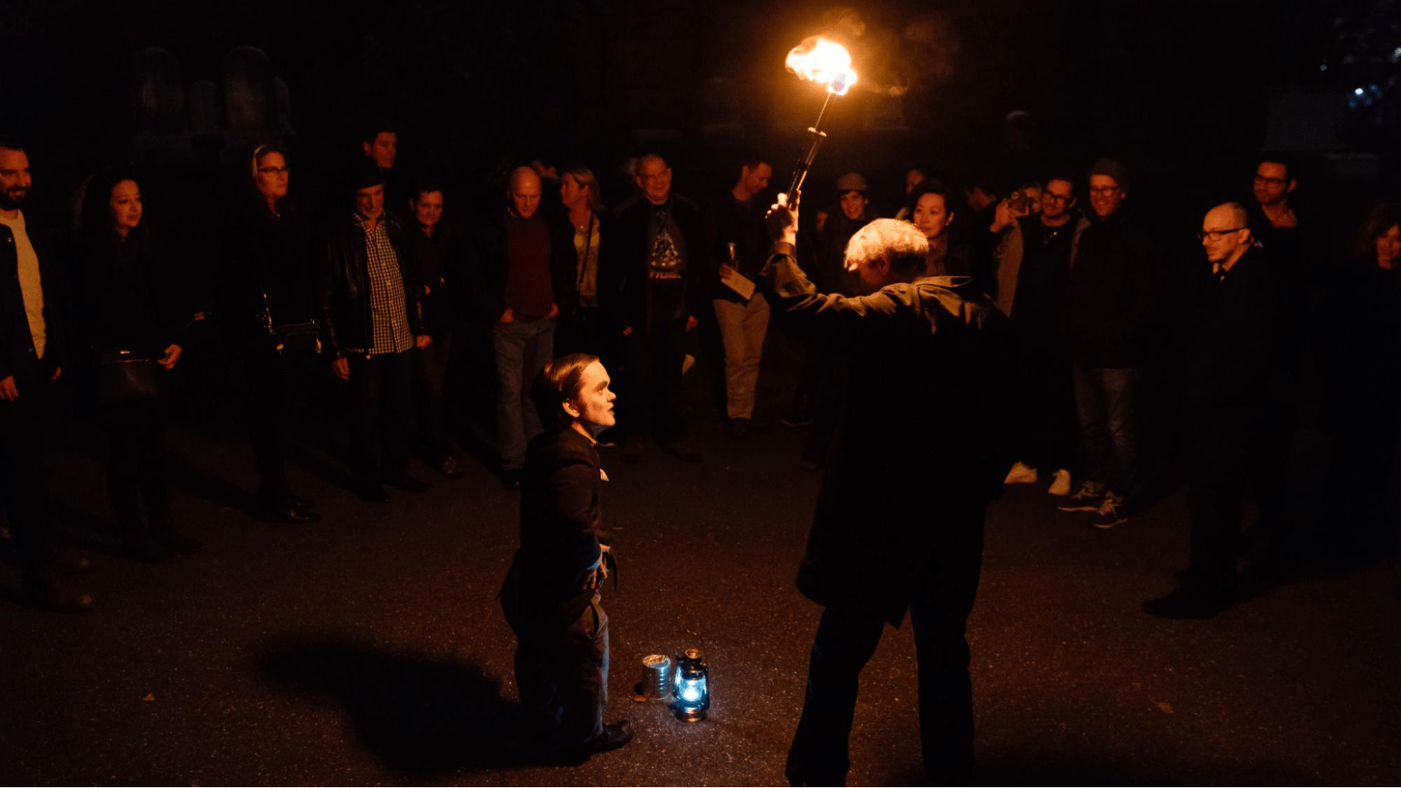 Ritual with fire 