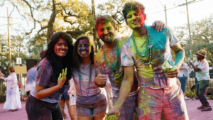 Guests at Holi event