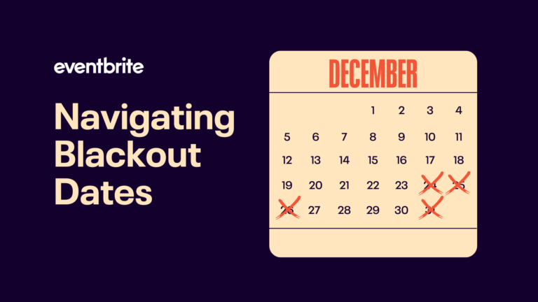 Calendar with blackout dates