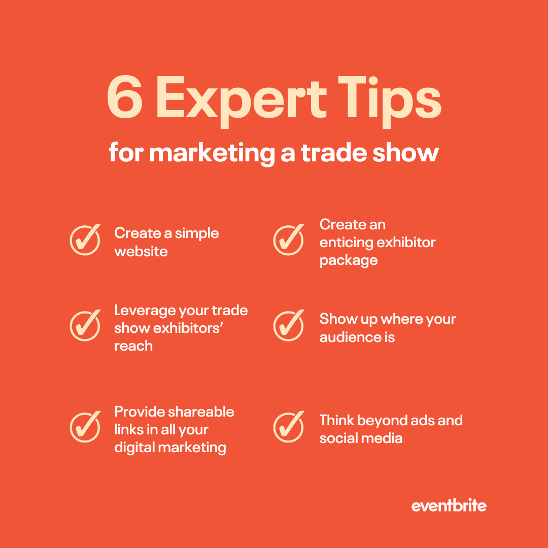 6 expert tips for marketing a tradeshow