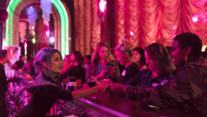 Ladies having drinks at an event