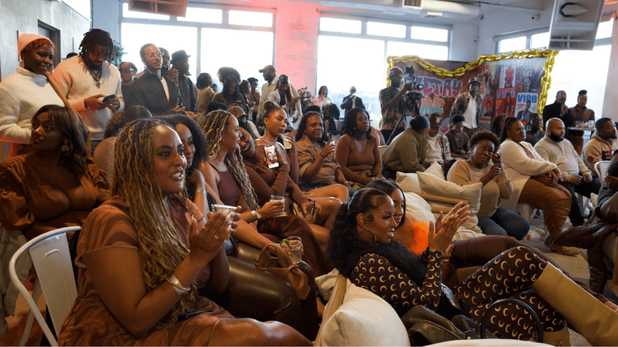 The crowd at a well-attended event