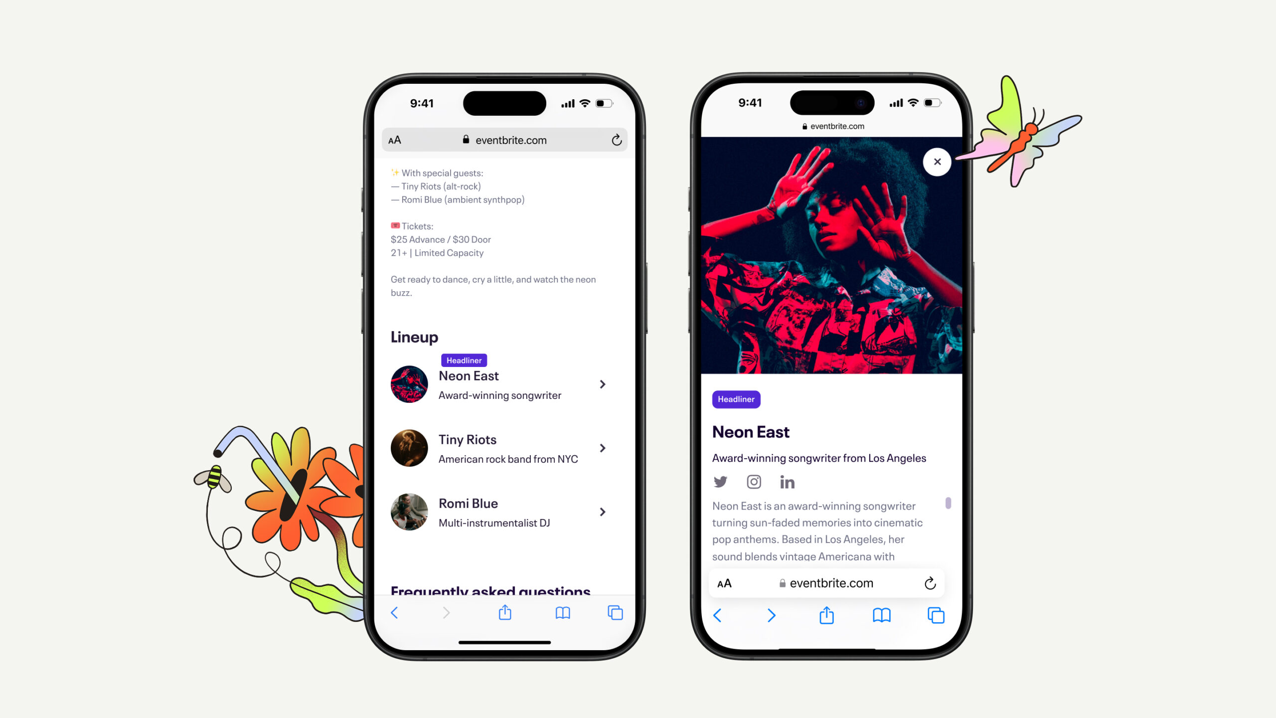 Lineup widget