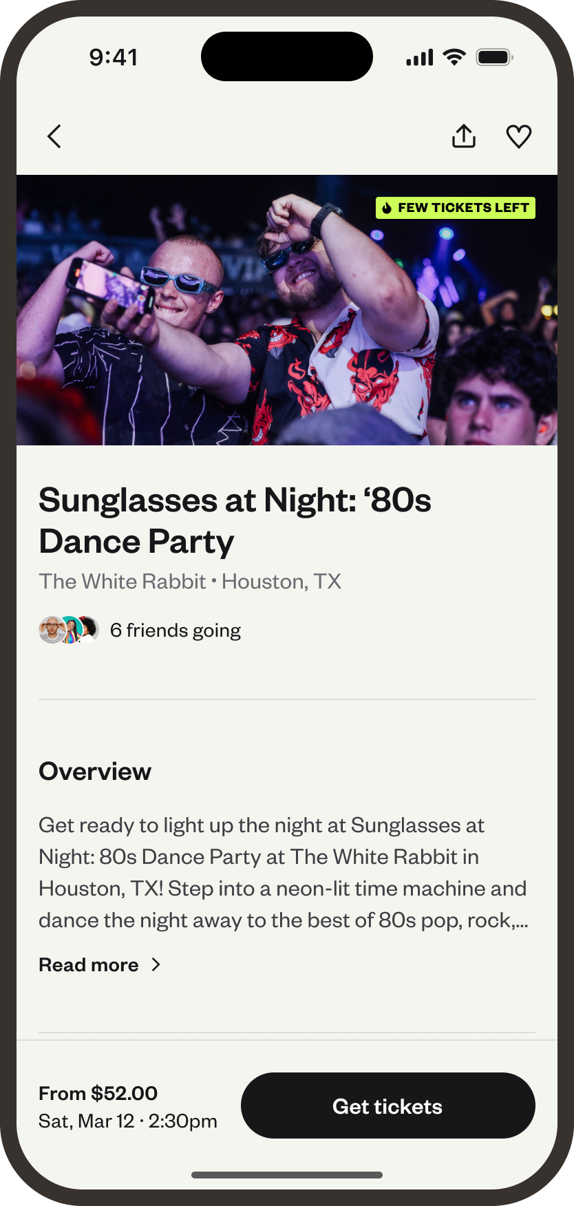 Event Listing Example