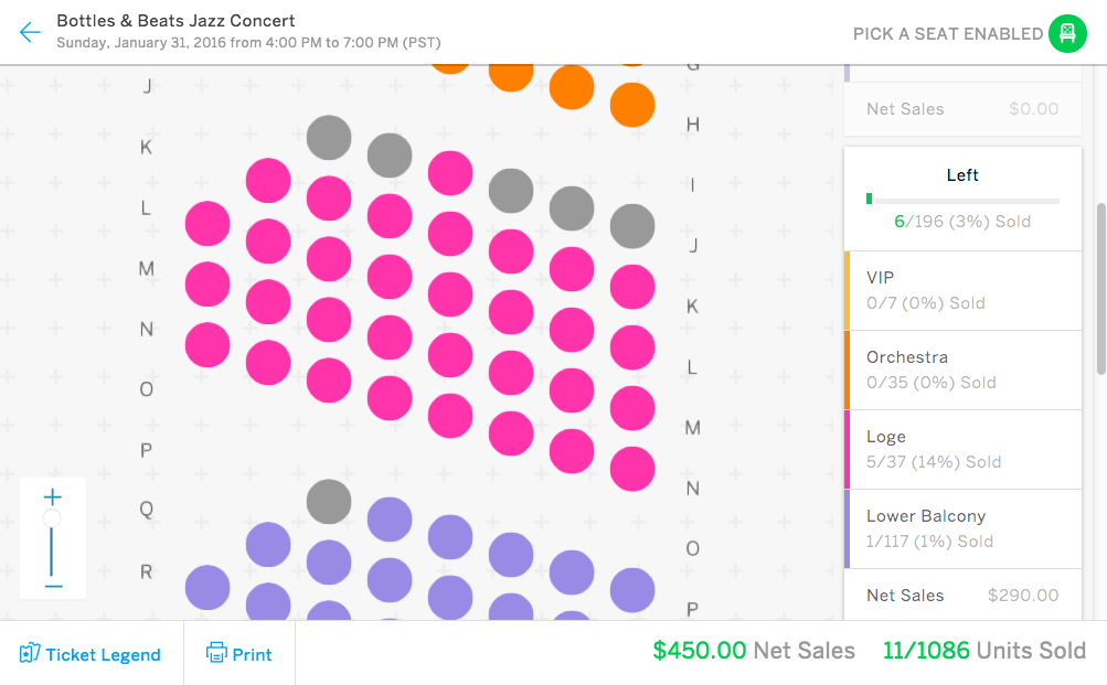 Ticketor - How to: Designing the venue's seating chart