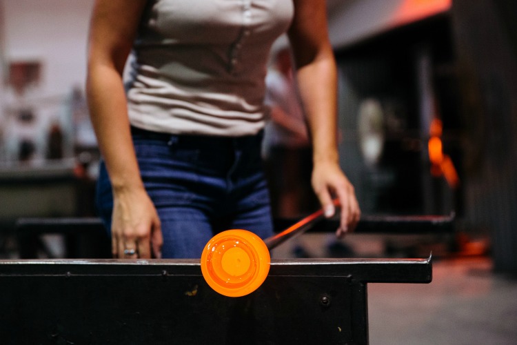 Private Glass Blowing Class, Brooklyn, New York